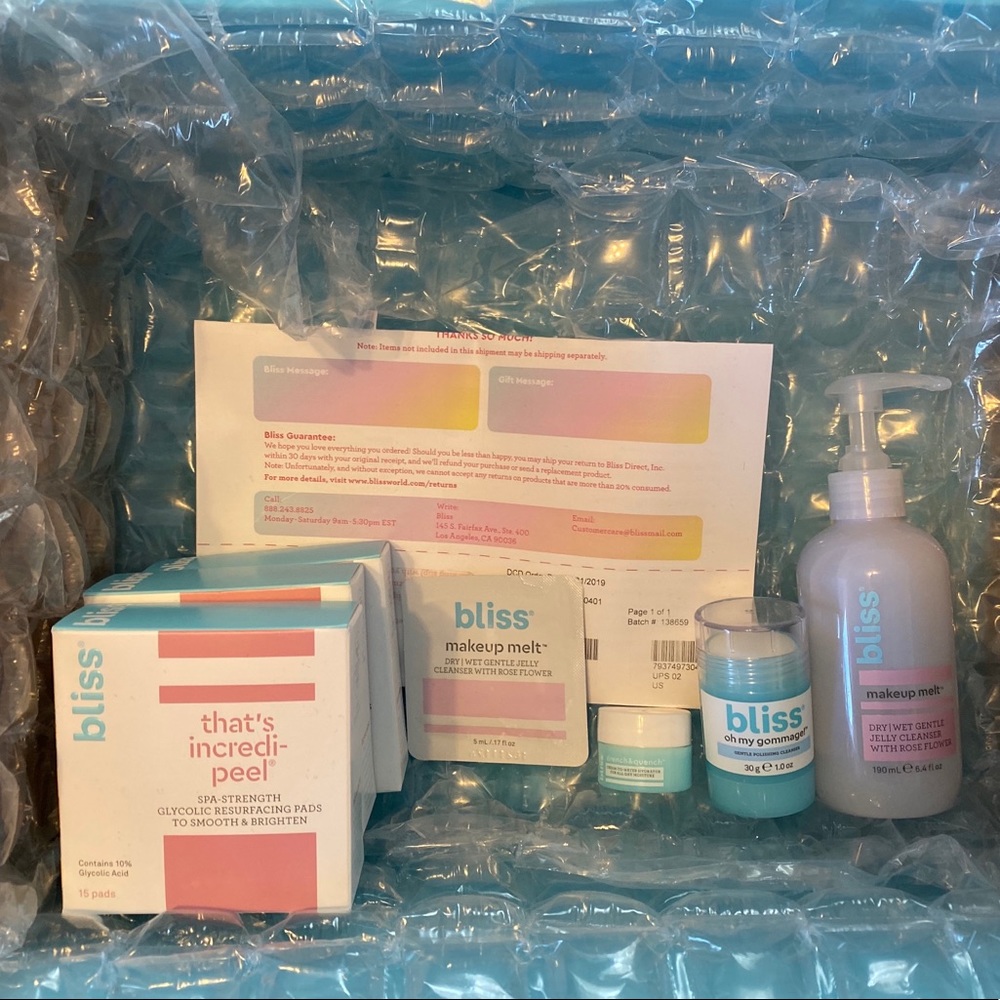 Bliss skincare bundle